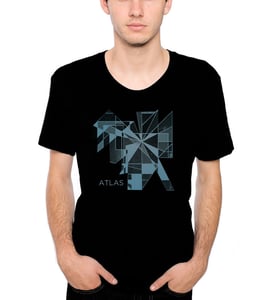 Image of Shapes T-Shirt - Black and Blue