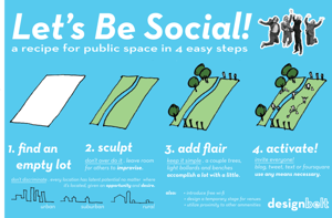 Image of Let's Be Social! a recipe for public space in 4 easy steps