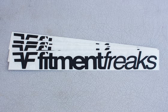 Image of Limited Edition: Fitment Freaks Logo Sticker Matte Black