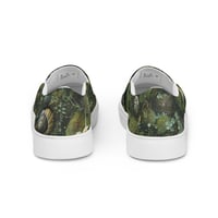 Image 3 of Women’s Flora and Fauna  Goblincore Grunge Snails and Moss Slip-On Canvas Shoes