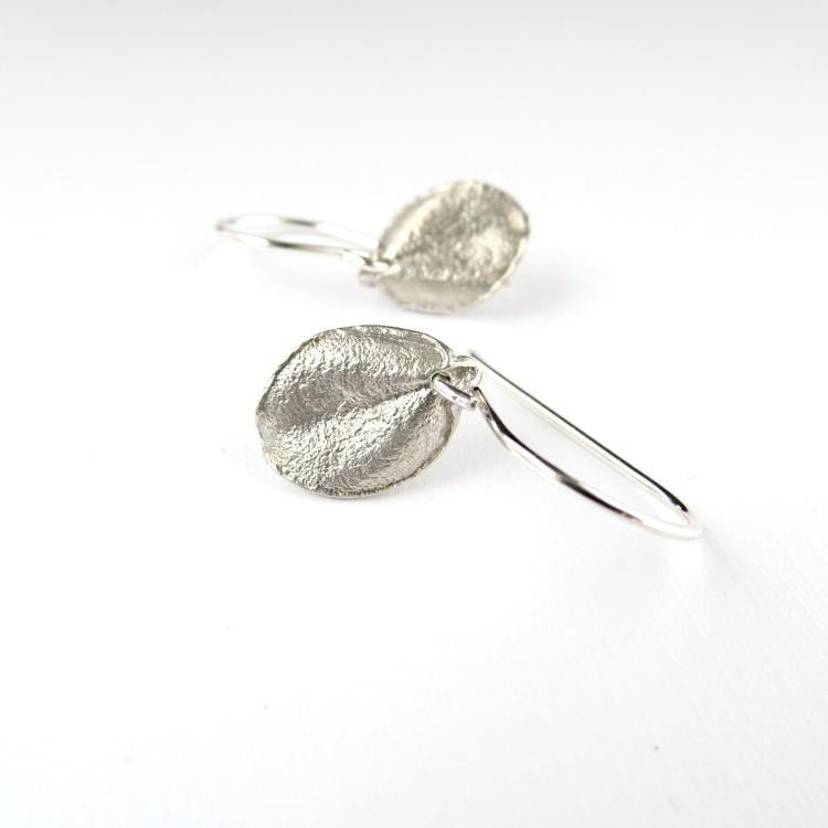 Image of Tiny ohi'a leaf earrings