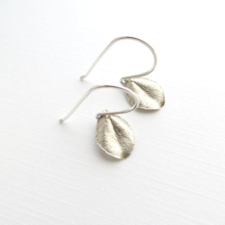 Image of Tiny ohi'a leaf earrings