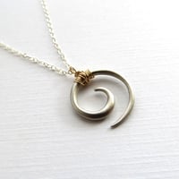 Image 3 of Koru tribal swirl necklace