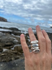 Image 3 of Nautical coast wave ring made by Nautical Coast unisex ring larger sizes  ( B Ware)