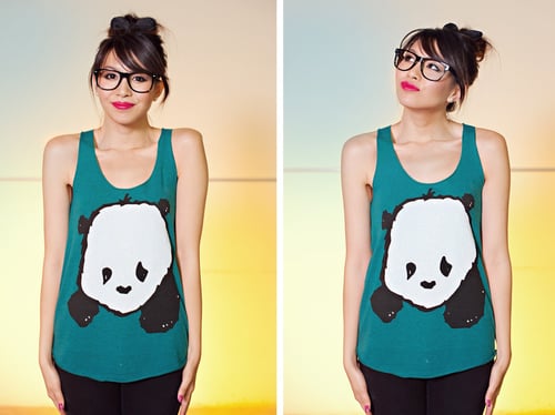 Image of "Baby Panda" Racerback Tank Top