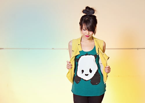 Image of "Baby Panda" Racerback Tank Top