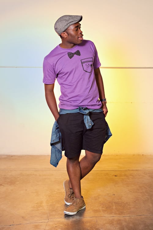 Image of "Bowtie x Pocket" Unisex Tee (Ultraviolet)