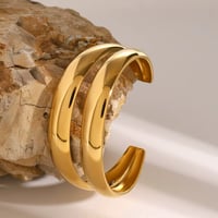 Image 4 of Double Bangle Bracelet 18k