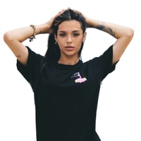 T-shirt gold bordada 