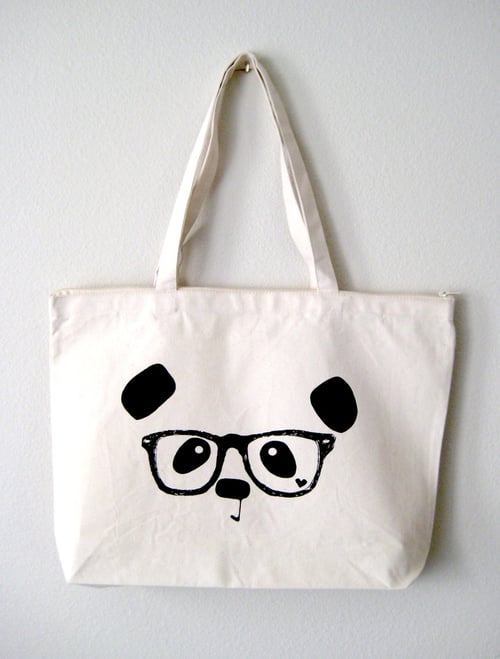 Image of "Nerdy Panda" Tote Bag