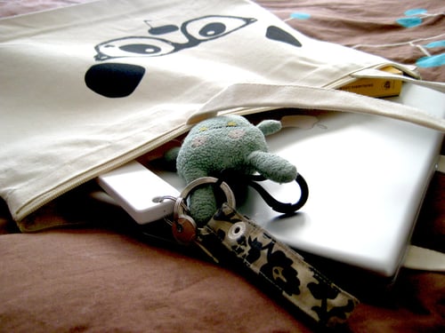 Image of "Nerdy Panda" Tote Bag