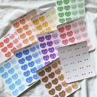 Image 1 of Medium Heart Blob Stickers