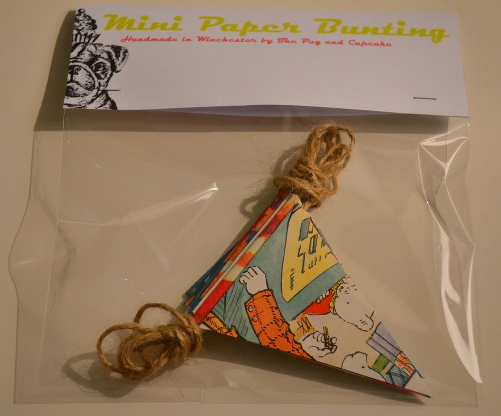 Image of Mini Paper Bunting - Rupert the Bear