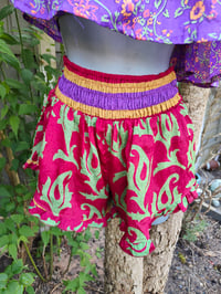 Image 1 of Frida frilly shorts - red with stripe
