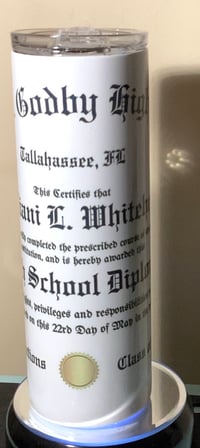 Image 7 of Custom Diploma Tumbler