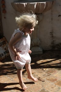 Image 2 of 50s Playsuit-pink dot