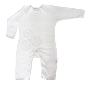 Image of Lily-White Long Sleeve Celtic Onesie
