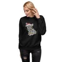 Image 2 of Frenchie Xmas Lights Crewneck
