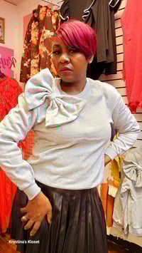 Image 1 of Bowtie (Grey)Sweater 
