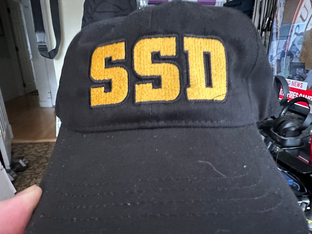Unstructured Twill Solid Gold SSD Logo Black Hat