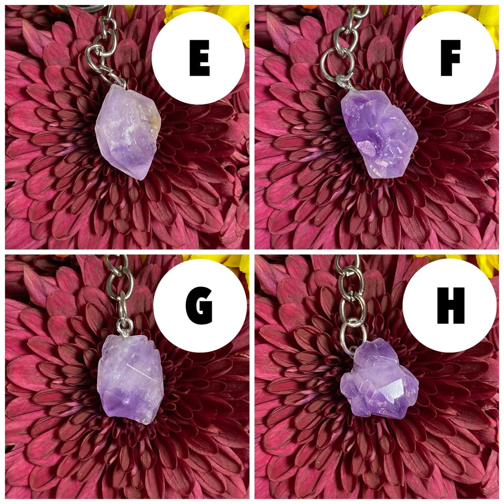 Image of Amethyst Keyring