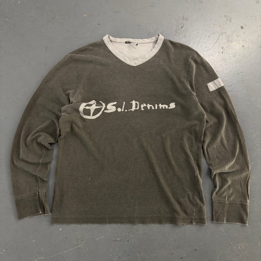 Image of AW 2003 Stone Island Denims Long Sleeve T shirt, size large