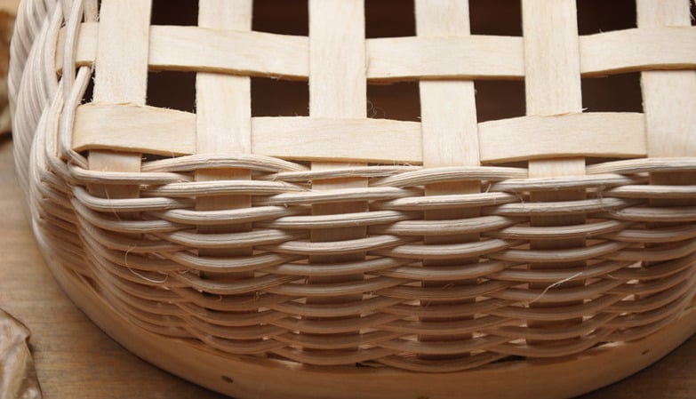 Image of Bent wood baskets (A) - set of 3