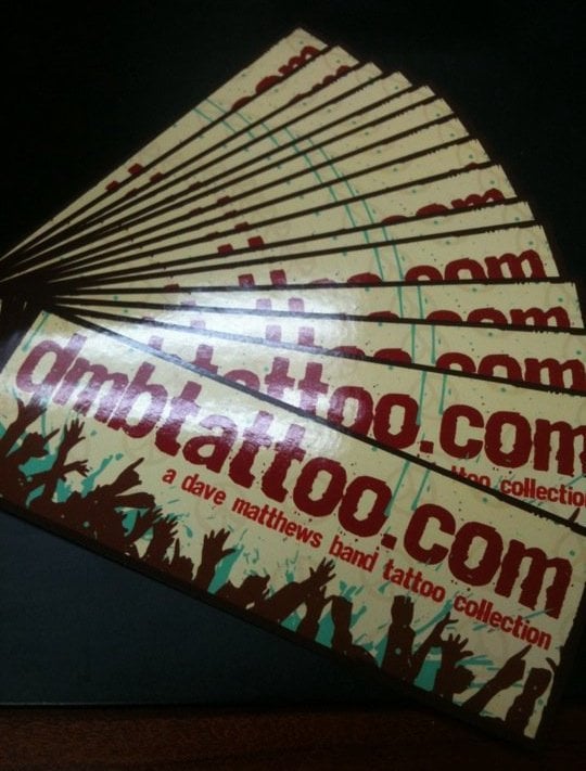 Image of DMBTattoo Sticker 5 Pack