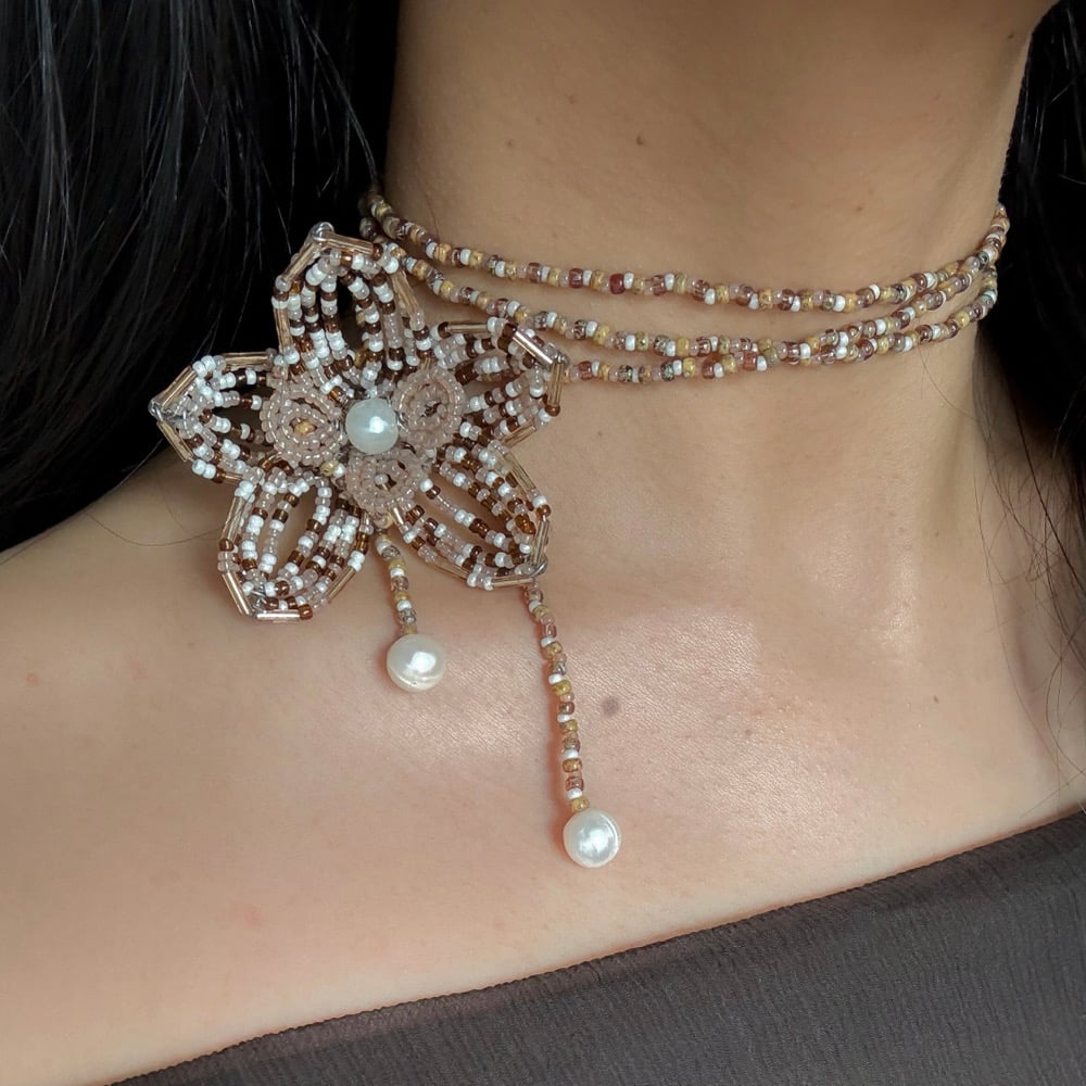 Image of Custom Color Orchid Necklace