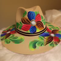 Image 2 of DEYJA FLORAL STRAW HAT