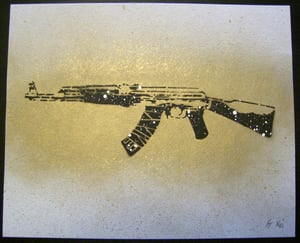 Image of TOOLS OF THE TRADE: AK-47 Black on Gold