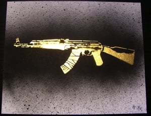 Image of TOOLS OF THE TRADE: AK-47 Gold on Black