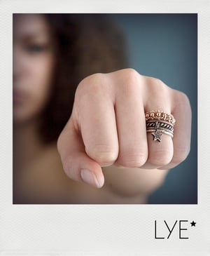 Image of Bague Torsadée avec étoile LYE*