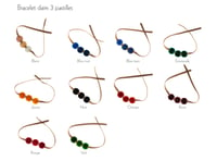 Image 3 of Bracelet daim 3 Pastilles