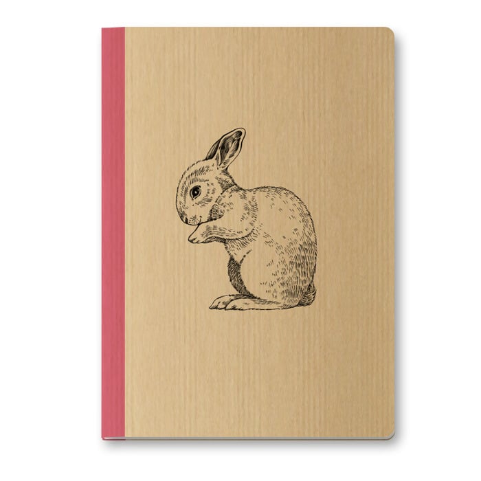 Image of Cahier A5 Lapin couverture Kraft