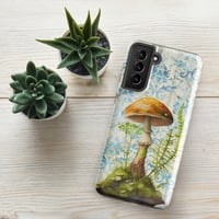 Image 15 of Gorgeous Blue Filigree and Orange Mushroom Fungus Tough case for Samsung®