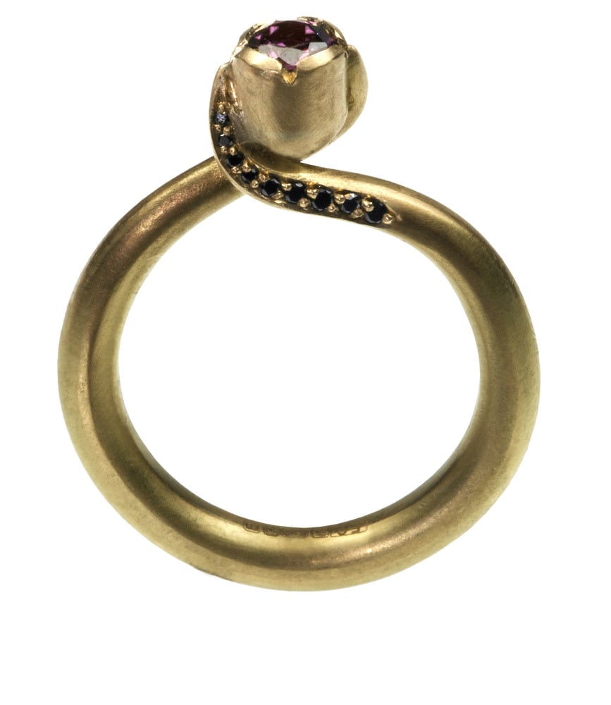 Image of Botanical 18 carat gold ring