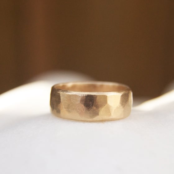 Image of Hammered Gold ring