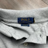 Image 3 of your flesh will betray you gray polo long sleeve SZ Medium