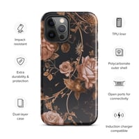 Image 15 of Dark Rose Gold Butterfly Design Goth Inspired Tough Case for iPhone®