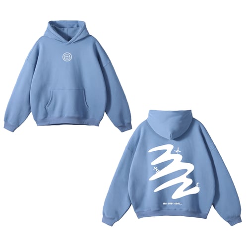 Image of Oversized  Baby blue  hoodie