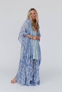 Image 3 of Paisley Tapestry Free Flow Kimono