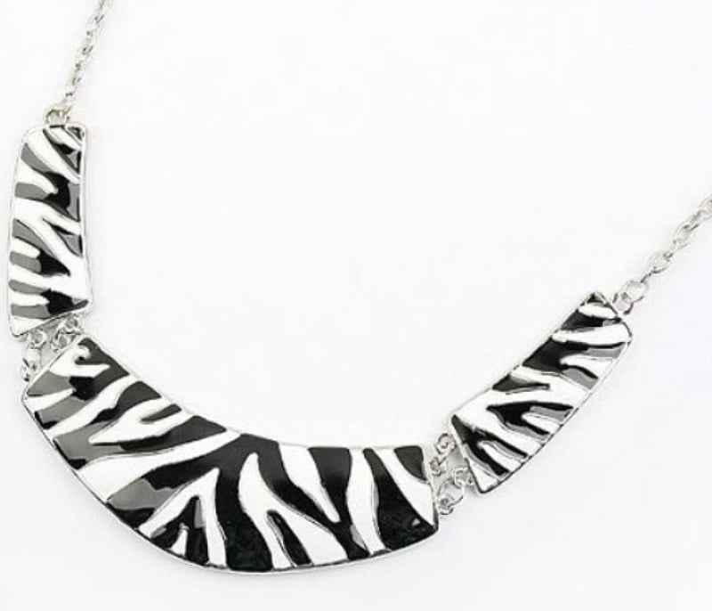 Image of Striped Bib Necklace