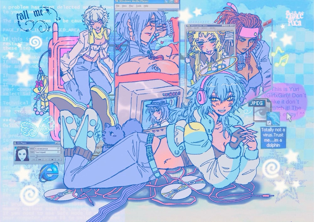 Image of Yuri Dramatical Murder A5 Print