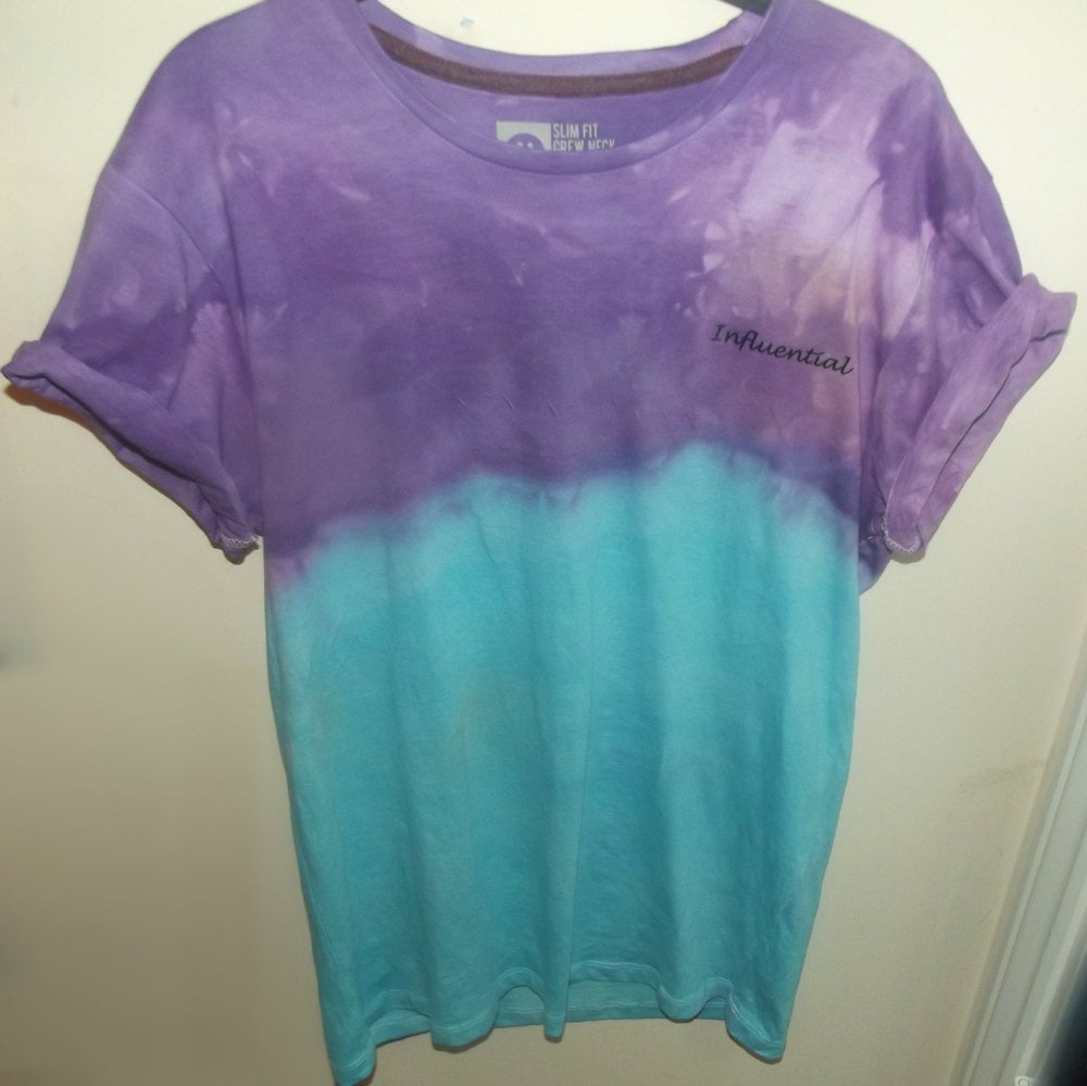 Purple Blue Dip Dye Tee