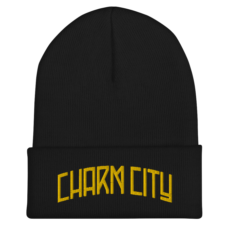 Image of Charm City Baltimore Memorial Stadium Beanie (Black)