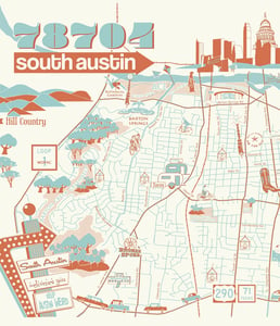 Image of 78704 South Austin Poster
