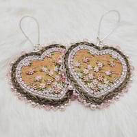 Image 1 of Falling Blossoms on Birch Bark