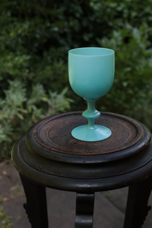 Image of Glas, türkisblau, opak