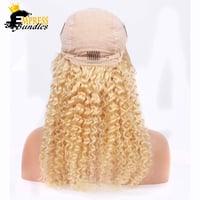 Image 3 of Transparent Frontal Wigs-613 Deep Wave 